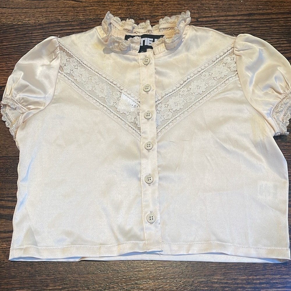 Katie J size small button down top for little girls.